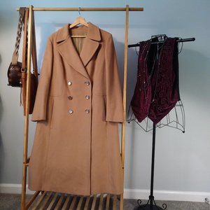 Coat XL 70s  Vintage Pinup Goth Career Cottage Party School Punk Cocktail Event